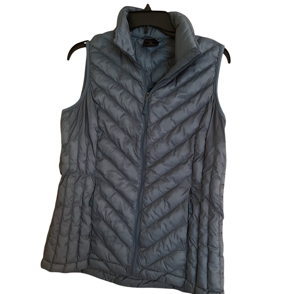 32 Degrees Women's Teal Color Chevron Vest Size Small Zip Up